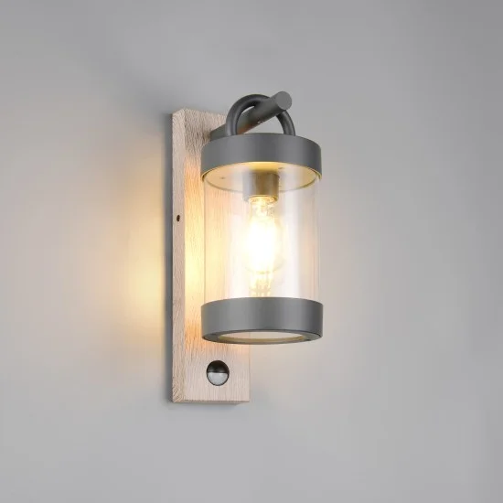 Sambesi seinalamp, puiduimitatsioon, 33 cm, 12,5 cm, 18,6 cm, survealumiinium (204169135) - Valgustus Luminance'ilt