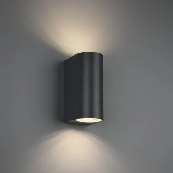 Roya seinalamp, antratsiit, 15 cm, 6,9 cm, 9,2 cm, survealumiinium (204260242) - Valgustus Luminance'ilt