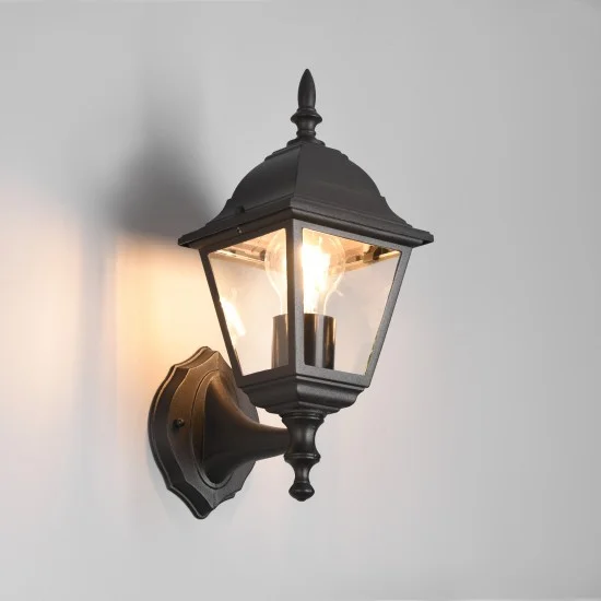 Livenza seinalamp, matt must, 34 cm, 14 cm, 19 cm, survealumiinium (205760132) - Valgustus Luminance'ilt