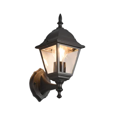 Livenza seinalamp, matt must, 34 cm, 14 cm, 19 cm, survealumiinium (205760132) - Valgustus Luminance'ilt