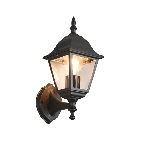 Livenza seinalamp, matt must, 34 cm, 14 cm, 19 cm, survealumiinium (205760132) - Valgustus Luminance'ilt