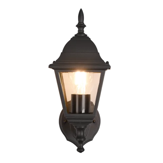 Livenza seinalamp, matt must, 34 cm, 14 cm, 19 cm, survealumiinium (205760132) - Valgustus Luminance'ilt