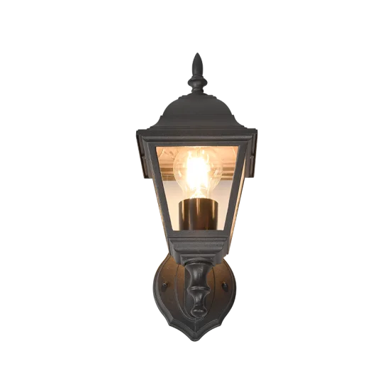 Livenza seinalamp, matt must, 34 cm, 14 cm, 19 cm, survealumiinium (205760132) - Valgustus Luminance'ilt