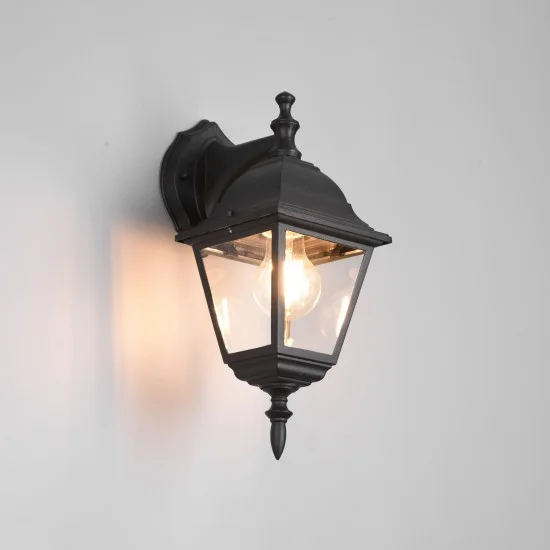 Livenza seinalamp, matt must, 34 cm, 14 cm, 19 cm, survealumiinium (205767132) - Valgustus Luminance'ilt