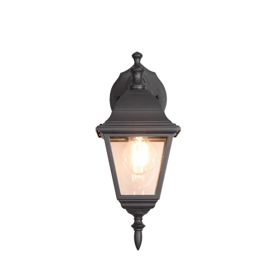 Livenza seinalamp, matt must, 34 cm, 14 cm, 19 cm, survealumiinium (205767132) - Valgustus Luminance'ilt