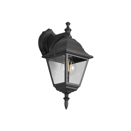 Livenza seinalamp, matt must, 34 cm, 14 cm, 19 cm, survealumiinium (205767132) - Valgustus Luminance'ilt