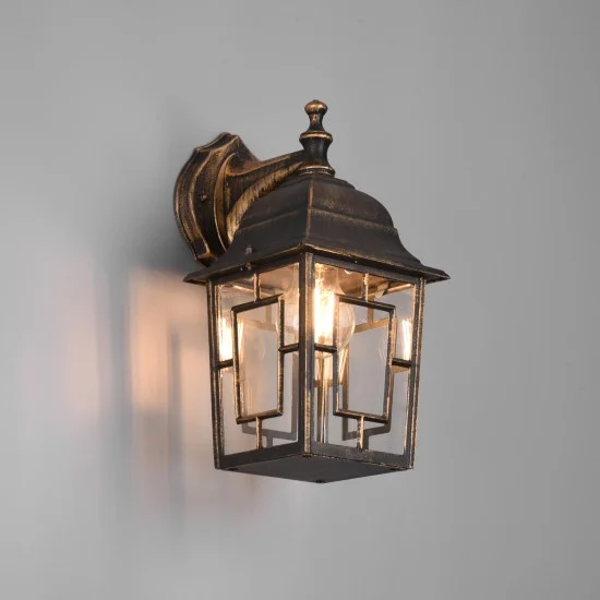 Volturno seinalamp, antiikrooste, 30 cm - Valgustus Luminance'ilt