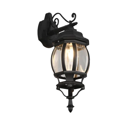 Elvo seinalamp, matt must, 49,5 cm, 18 cm, 24,5 cm, survealumiinium (206960132) - Valgustus Luminance'ilt