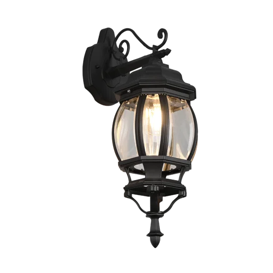 Elvo seinalamp, matt must, 49,5 cm, 18 cm, 24,5 cm, survealumiinium (206960132) - Valgustus Luminance'ilt