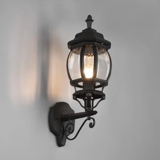 Elvo seinalamp, matt must, 49,5 cm, 18 cm, 24,5 cm, survealumiinium (206967132) - Valgustus Luminance'ilt