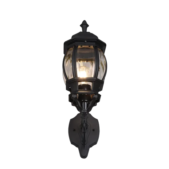 Elvo seinalamp, matt must, 49,5 cm, 18 cm, 24,5 cm, survealumiinium (206967132) - Valgustus Luminance'ilt