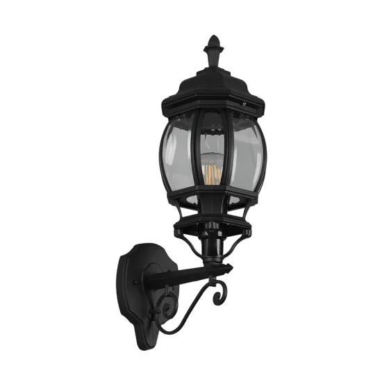 Elvo seinalamp, matt must, 49,5 cm, 18 cm, 24,5 cm, survealumiinium (206967132) - Valgustus Luminance'ilt