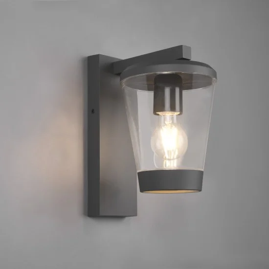 Cavado seinalamp, antratsiit, 28 cm, 16 cm, 23 cm, survealumiinium (211060142) - Valgustus Luminance'ilt