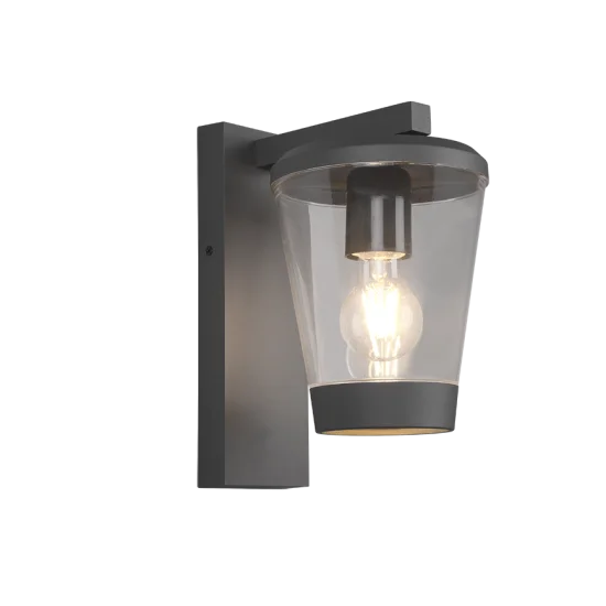 Cavado seinalamp, antratsiit, 28 cm, 16 cm, 23 cm, survealumiinium (211060142) - Valgustus Luminance'ilt