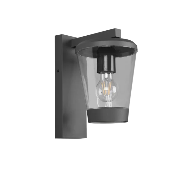 Cavado seinalamp, antratsiit, 28 cm, 16 cm, 23 cm, survealumiinium (211060142) - Valgustus Luminance'ilt