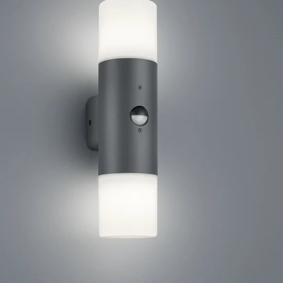 Hoosic seinalamp, antratsiit, 33 cm, 8,5 cm, 11,8 cm, survealumiinium (222260242) - Valgustus Luminance'ilt