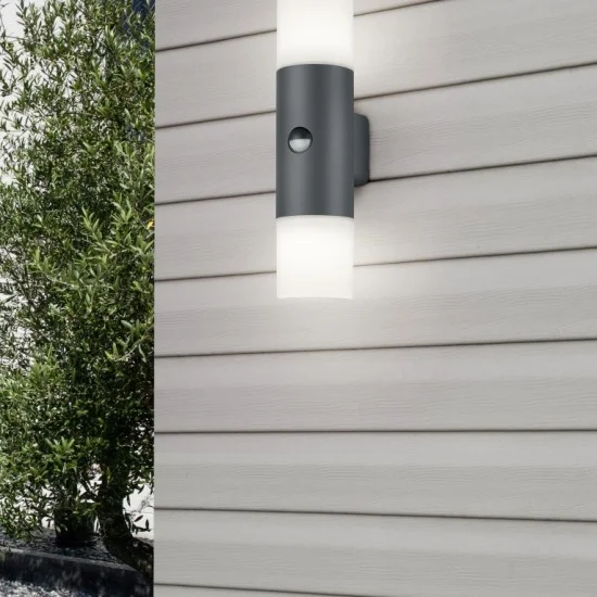 Hoosic seinalamp, antratsiit, 33 cm, 8,5 cm, 11,8 cm, survealumiinium (222260242) - Valgustus Luminance'ilt