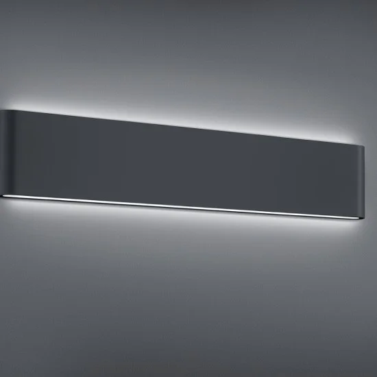 Thames II seinalamp, antratsiit, 9 cm, 46,5 cm - Valgustus Luminance'ilt