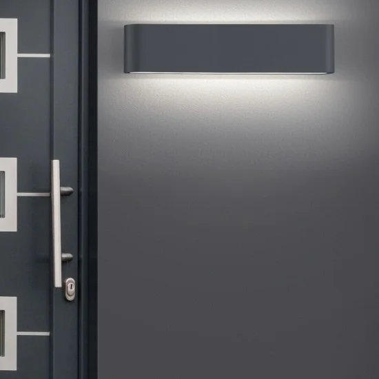 Thames II seinalamp, antratsiit, 9 cm, 46,5 cm - Valgustus Luminance'ilt