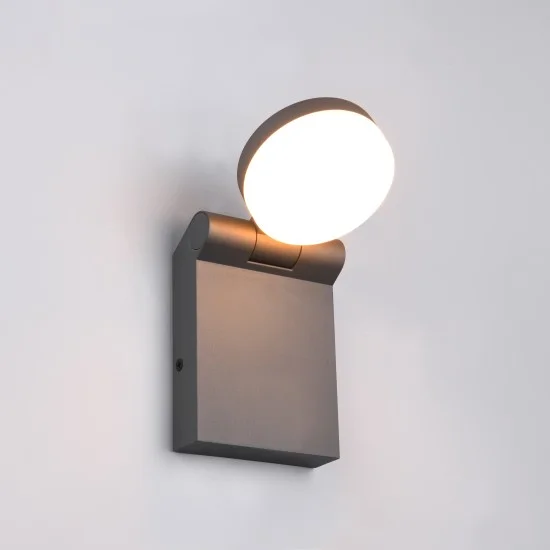 Adour seinalamp, antratsiit, 19 cm, 10 cm, 14 cm, survealumiinium (245560142) - Valgustus Luminance'ilt