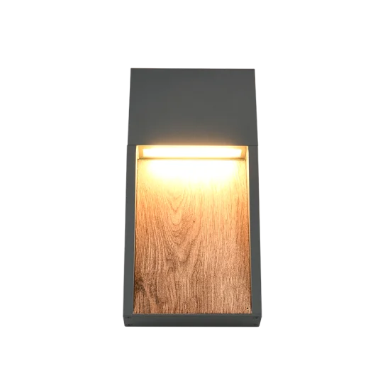 Salmon seinalamp, puiduimitatsioon, 33 cm, 16,5 cm, 4,5 cm, survealumiinium (246960135) - Valgustus Luminance'ilt