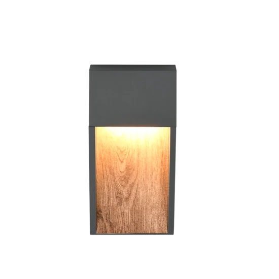 Salmon seinalamp, puiduimitatsioon, 33 cm, 16,5 cm, 4,5 cm, survealumiinium (246960135) - Valgustus Luminance'ilt