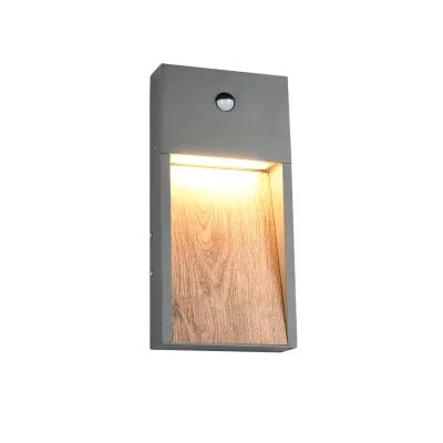 Salmon seinalamp, puiduimitatsioon, 33 cm, 16,5 cm, 4,5 cm, survealumiinium (246969135) - Valgustus Luminance'ilt