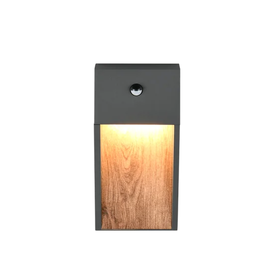 Salmon seinalamp, puiduimitatsioon, 33 cm, 16,5 cm, 4,5 cm, survealumiinium (246969135) - Valgustus Luminance'ilt