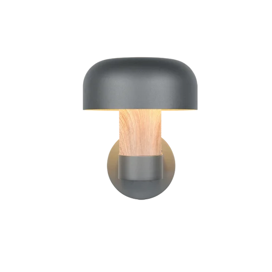 Fraser seinalamp, puiduimitatsioon, 24,5 cm, 19 cm, 25 cm, survealumiinium (262560135) - Valgustus Luminance'ilt