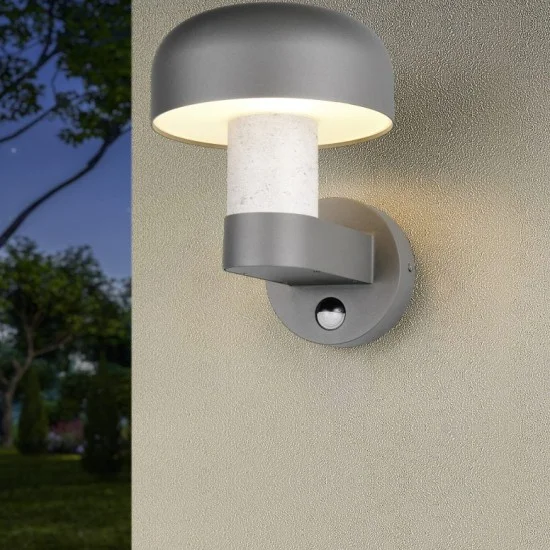 Fraser seinalamp, betooniimitatsioon, 24,5 cm, 19 cm, 25 cm, survealumiinium (262560178) - Valgustus Luminance'ilt