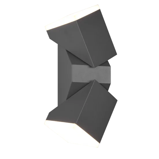 Avon seinalamp, antratsiit, 28 cm, 9 cm, 10,6 cm - Valgustus Luminance'ilt