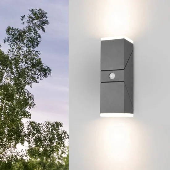 Avon seinalamp, antratsiit, 28 cm, 9 cm, 11 cm - Valgustus Luminance'ilt