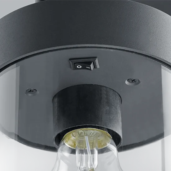 Sambesi pollarvalgusti, antratsiit, 100 cm - Valgustus Luminance'ilt