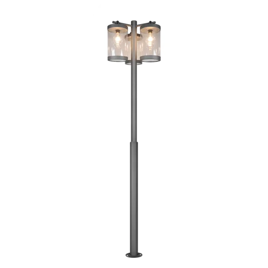 Sambesi pollarvalgusti, antratsiit, 240 cm - Valgustus Luminance'ilt