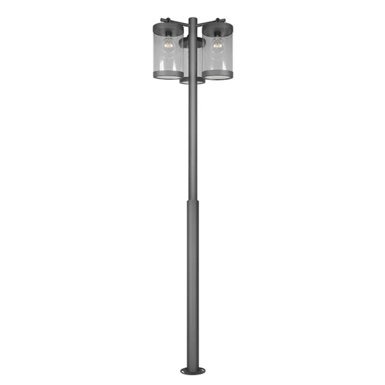 Sambesi pollarvalgusti, antratsiit, 240 cm - Valgustus Luminance'ilt