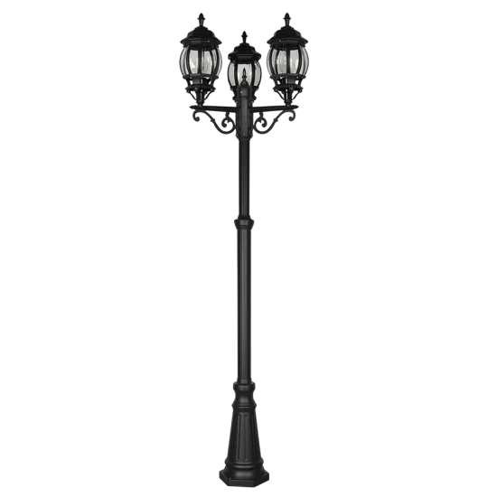 Elvo pollarvalgusti, matt must, 240 cm - Valgustus Luminance'ilt