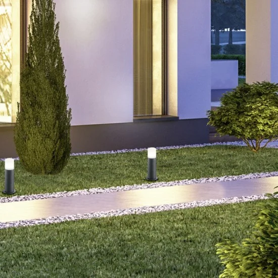 Hoosic pollarvalgusti, antratsiit, 30 cm, survealumiinium (524060142) - Valgustus Luminance'ilt