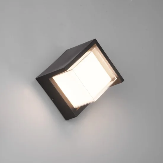 Puno seinalamp, matt must, 15 cm, 15 cm - Valgustus Luminance'ilt