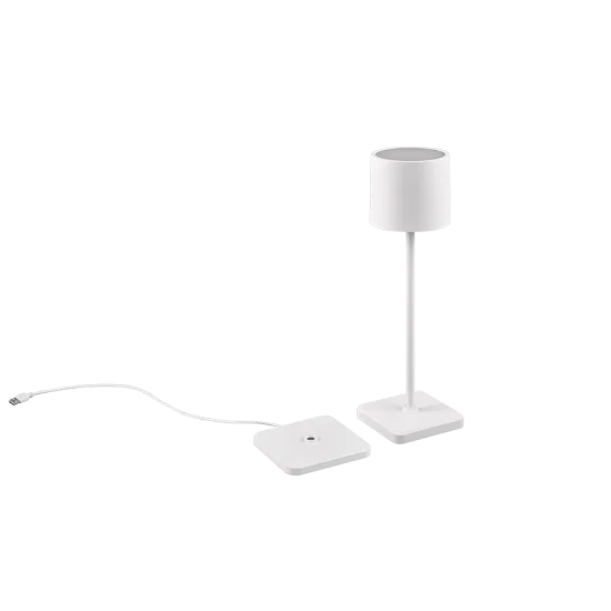 Fernandez laualamp, matt valge, 38 cm - Valgustus Luminance'ilt