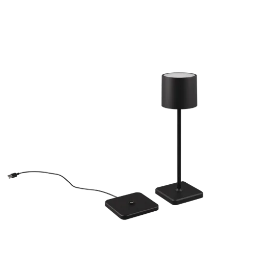 Fernandez laualamp, matt must, 38 cm - Valgustus Luminance'ilt