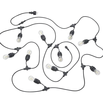 Chain fairy lights, black mat, 2 cm - Lighting by Luminance