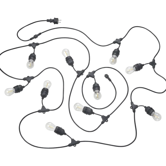 Chain valguskett, matt must, 2 cm - Valgustus Luminance'ilt