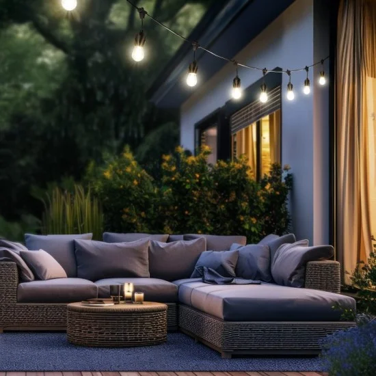 Chain valguskett, matt must, 2 cm - Valgustus Luminance'ilt