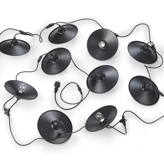 Chain valguskett, matt must, 4 cm - Valgustus Luminance'ilt