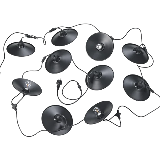 Chain valguskett, matt must, 4 cm - Valgustus Luminance'ilt