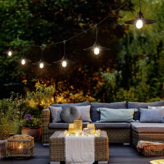 Chain valguskett, matt must, 4 cm - Valgustus Luminance'ilt