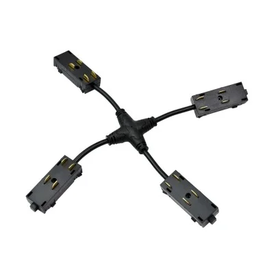 SMART X-shaped Power Corner Connector - Lighting by Luminance